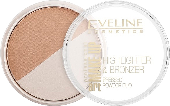 Kompakter Highlighter & Bronzepuder - Eveline Cosmetics Art. Professional Make-Up Glam — Bild N2