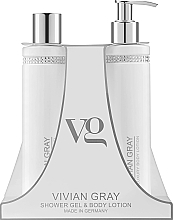 Körperpflegeset - Vivian Gray White Crystals Set (Duschgel 250ml + Körperlotion 250ml) — Bild N1