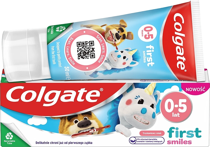 Kinder-Zahnpasta 0-5 Jahre  - Colgate Kids First Smiles Toothpaste — Bild N1