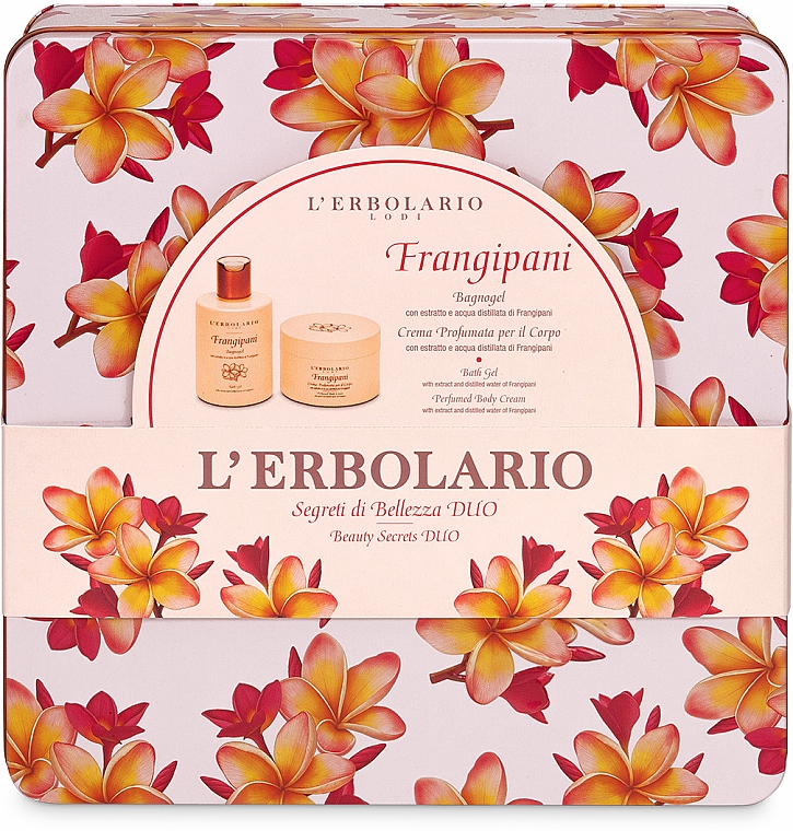 L’Erbolario Frangipani - Körperpflegeset (Duschgel 300ml + Körpercreme 200ml)  — Bild N1