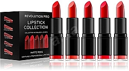 Lippenstift-Set 5 St. matt - Revolution Pro 5 Lipstick Collection Matte Reds — Foto N2