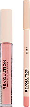 Düfte, Parfümerie und Kosmetik Lippen-Make-up Set (Lipgloss 3ml + Lippenkonturenstift 0.8g) - Makeup Revolution Lip Contour Kit Queen