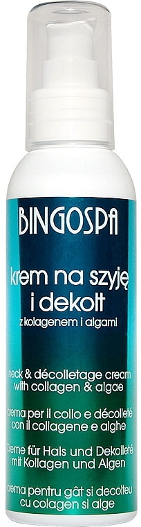 Hals- und Dekolleté-Creme mit Kollagen und Algen - BingoSpa Cream With Collagen And Algae