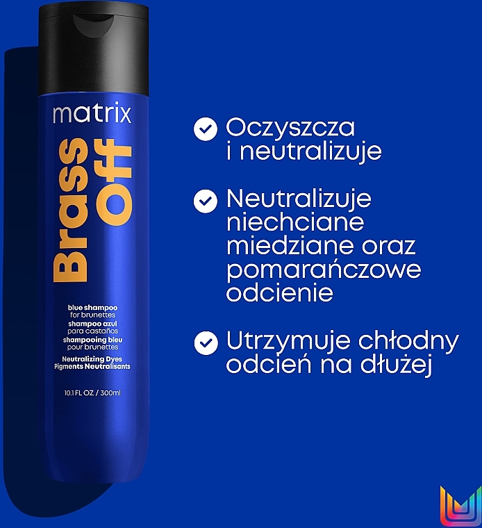 Farbneutralisierendes Shampoo für kühle Farbergebnisse - Matrix Total Results Brass Off Blue Shampoo For Brunettes — Foto N3