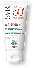 Getönte Sonnenschutzcreme für normale und Mischhaut SPF 50+ - SVR Sun Secure Ecran Mineral Teinte Cream SPF50+ — Bild N1