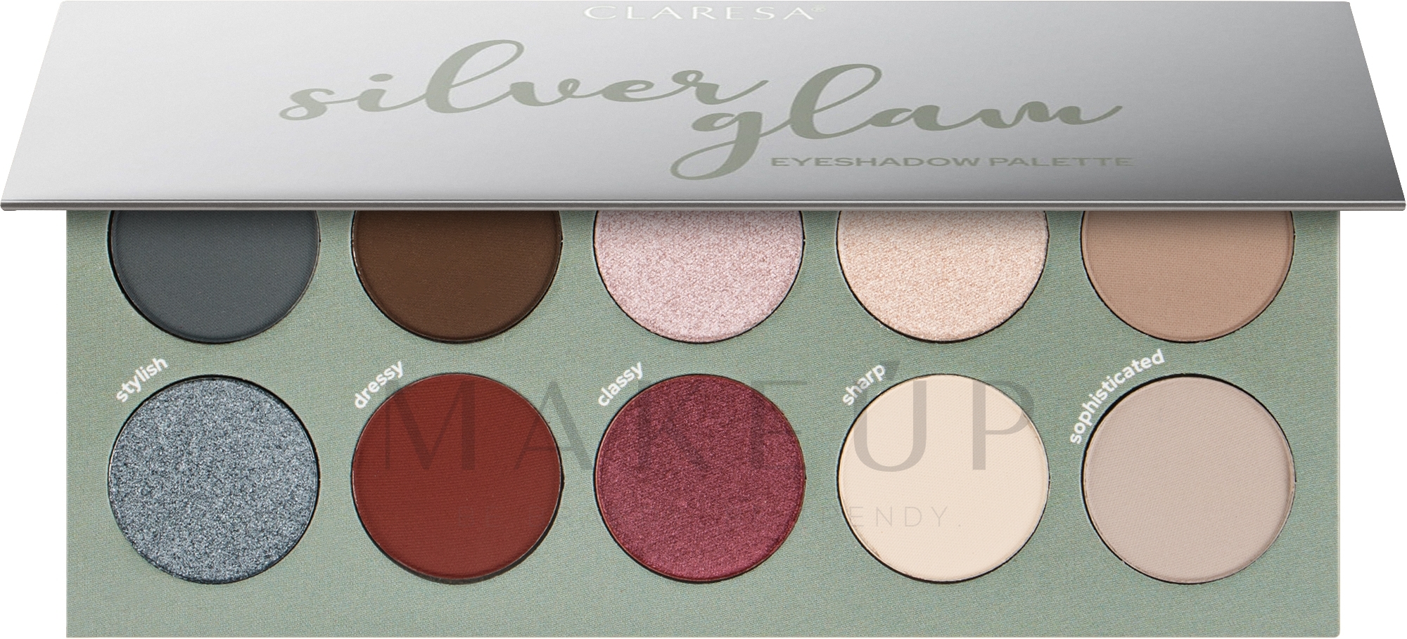 Lidschatten-Palette - Claresa UP 2U — Bild Silver Glam