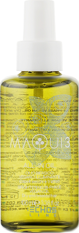 Aufhellendes Zweiphasen-Haaröl - Echosline Maqui 3 Brightening Bi-Phase Vegan Oil — Bild N2
