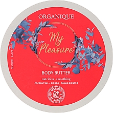 Düfte, Parfümerie und Kosmetik Pflegende und glättende Körperbutter mit Ginseng-Extrakt, Ginkgo Biloba und Kokosöl - Organique My Pleasure Body Butter