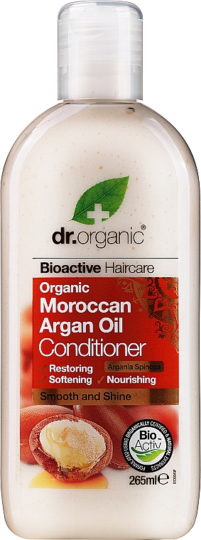 Glättende Haarspülung mit Arganöl - Dr. Organic Bioactive Haircare Moroccan Argan Oil Conditioner — Bild N1