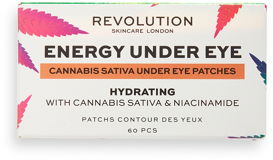 Augenpatches - Revolution Skincare Good Vibes Energy Cannabis Sativa Eye Patch Set — Bild N2