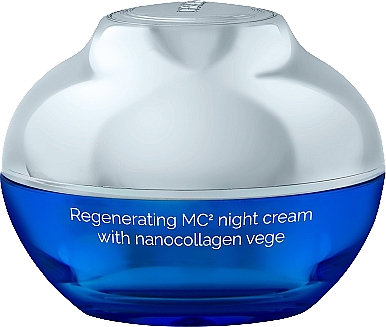 Vitalisierende Nachtcreme mit pflanzlichem Nano-Kollagen - HiSkin SkinLed Regenerating MC2 (Refill) — Bild N1