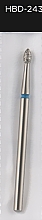 Diamant-Nagelfräser in Geschossform L-4 mm 2,1 mm blau - Head The Beauty Tools — Bild N1