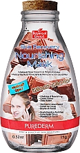 Pflegende Gesichtsmaske mit Kakaoextrakt - Purederm Skin Recovery Nourishing Mask Choco Cacao — Bild N1