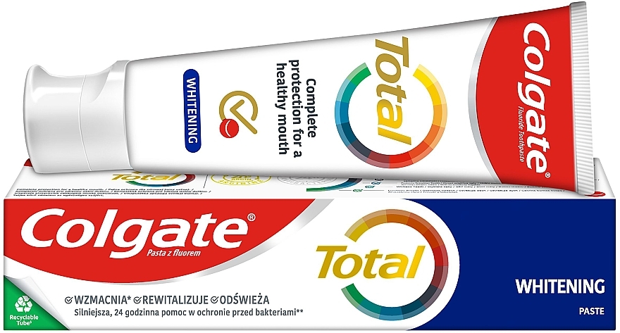 Aufhellende Zahnpasta Total Whitening - Colgate Total Whitening Toothpaste New Technology — Bild N2