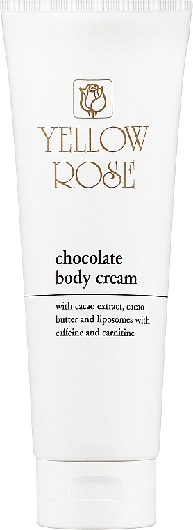 Glättende und straffende Körpercreme mit natürlichen Extrakten aus Kakao und Grapefruit - Yellow Rose Chocolate Body Cream — Bild N1