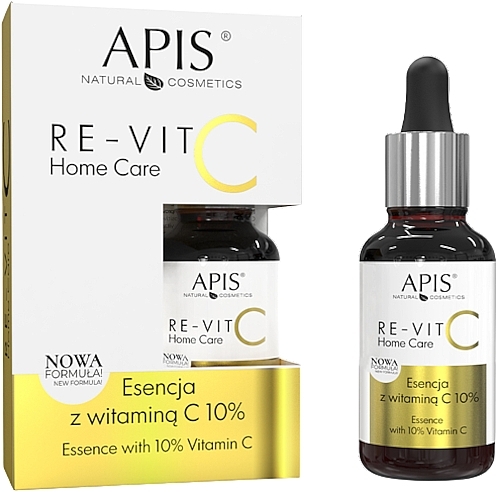 Gesichtsessenz mit 10% Vitamin C - APIS Professional Re-Vit C Home Care Essence With 10% Vitamin C — Bild N1