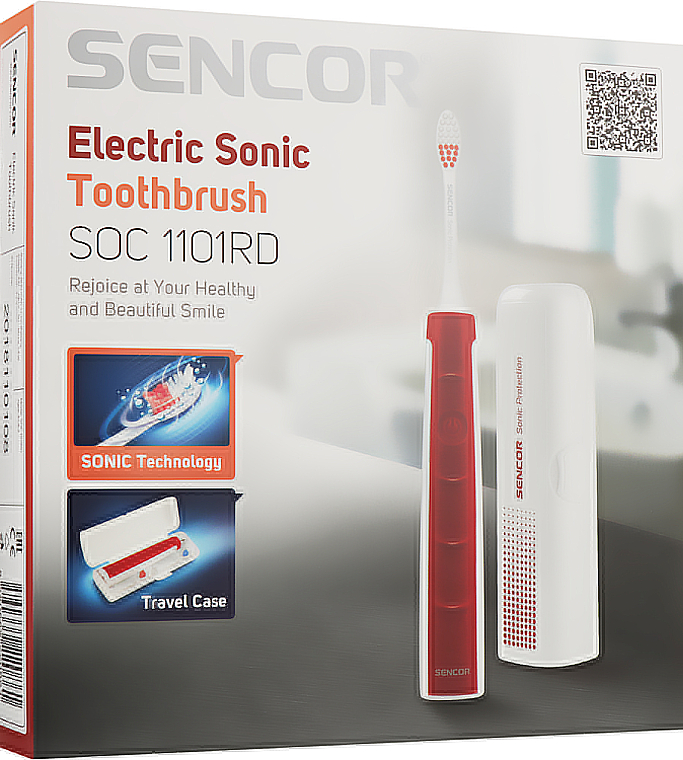 Elektrische Zahnbürste rot SOC1101RD - Sencor — Bild N4