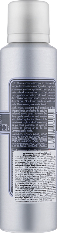 Deospray Myrrhe - Tesori D'oriente Mirra Deodorante Spray — Bild N2