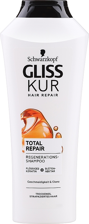 Tief regenerierendes Shampoo für trockenes und strapaziertes Haar - Gliss Kur Total Repair — Bild N1