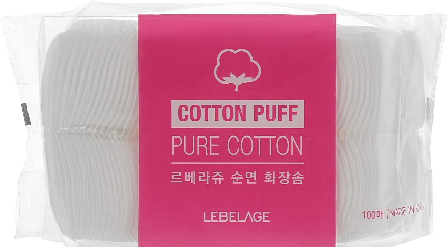 Wattepads - Lebelage Cotton Puff Pure Cotton — Bild N1