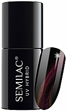 Nagellack - Semilac UV Hybrid Cat Eye 3D — Bild N2