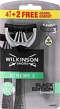 Düfte, Parfümerie und Kosmetik Einweg-Rasierset 4+2 St. - Wilkinson Sword Xtreme 3 Black Edition
