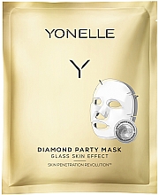 Düfte, Parfümerie und Kosmetik Feuchtigkeitsspendende und revitalisierende Tuchmaske für das Gesicht - Yonelle Diamond Party Mask