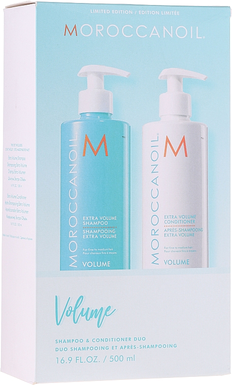 Haarpflegeset - MoroccanOil Extra Volume Shampoo & Conditioner (Shampoo 500ml + Conditioner 500ml) — Bild N1