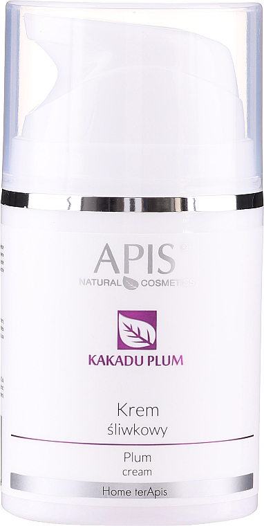 Feuchtigkeitsspendende und pflegende Gesichtscreme mit Pflaumensamenöl - APIS Professional Home TerApis Plum Cream — Bild N1