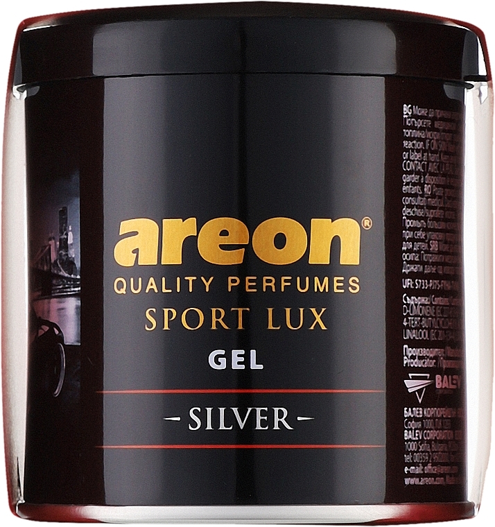 Gel-Lufterfrischer Silver - Areon Gel Can Sport Lux Silver — Bild N1