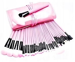 Düfte, Parfümerie und Kosmetik Make-up Pinselset im rosafarbenen Etui - Beauty Design