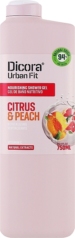 Duschgel mit Vitamin C, Zitrusfrüchten und Pfirsich - Dicora — Bild N1