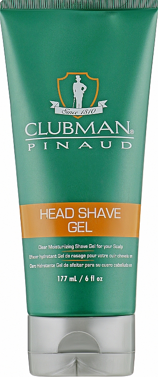 Feuchtigkeitsspendendes Rasiergel - Clubman Pinaud Head Shave Gel — Bild N1