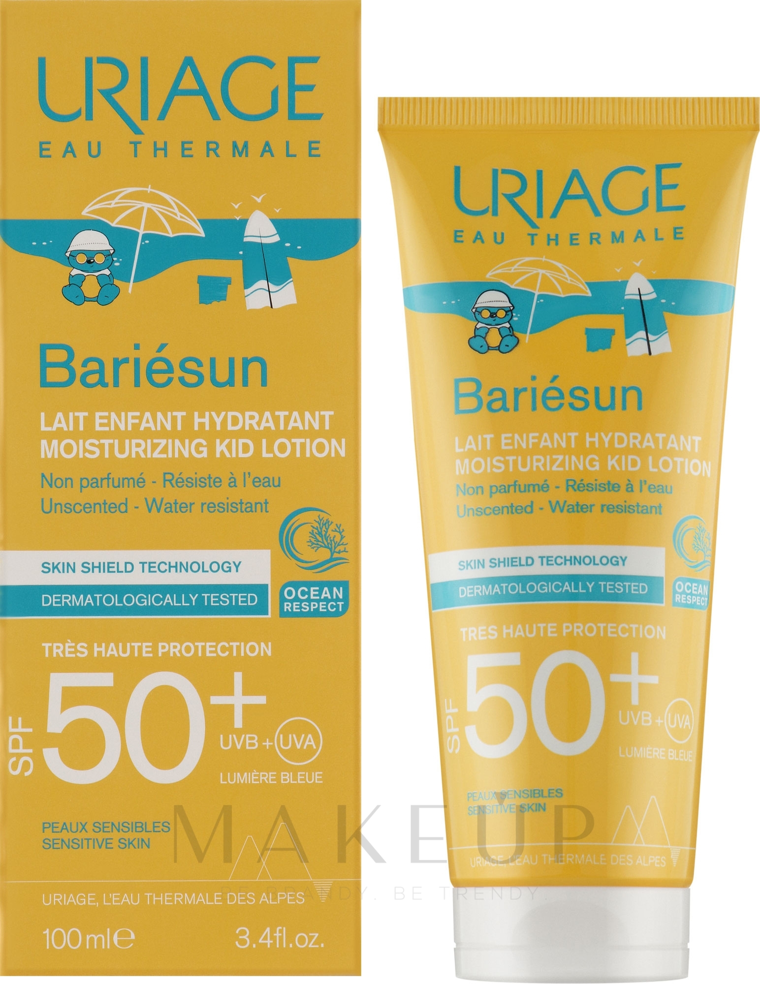 Feuchtigkeitsspendende Sonnen-Körperlotion für Kinder - Uriage Bariesun Moisturuzing Kid Lotion SPF50+ — Bild 100 ml