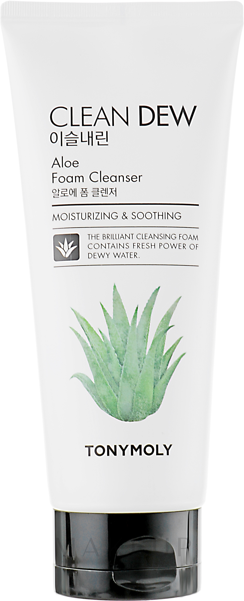 Gesichtsreinigungsschaum mit Aloeextrakt - Tony Moly Clean Dew Aloe Foam Cleanser — Bild 180 ml