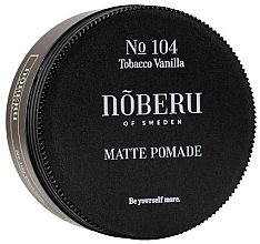 Düfte, Parfümerie und Kosmetik Matte Haarstyling-Pomade - Noberu Of Sweden No 104 Tobacco Vanilla Matte Pomade