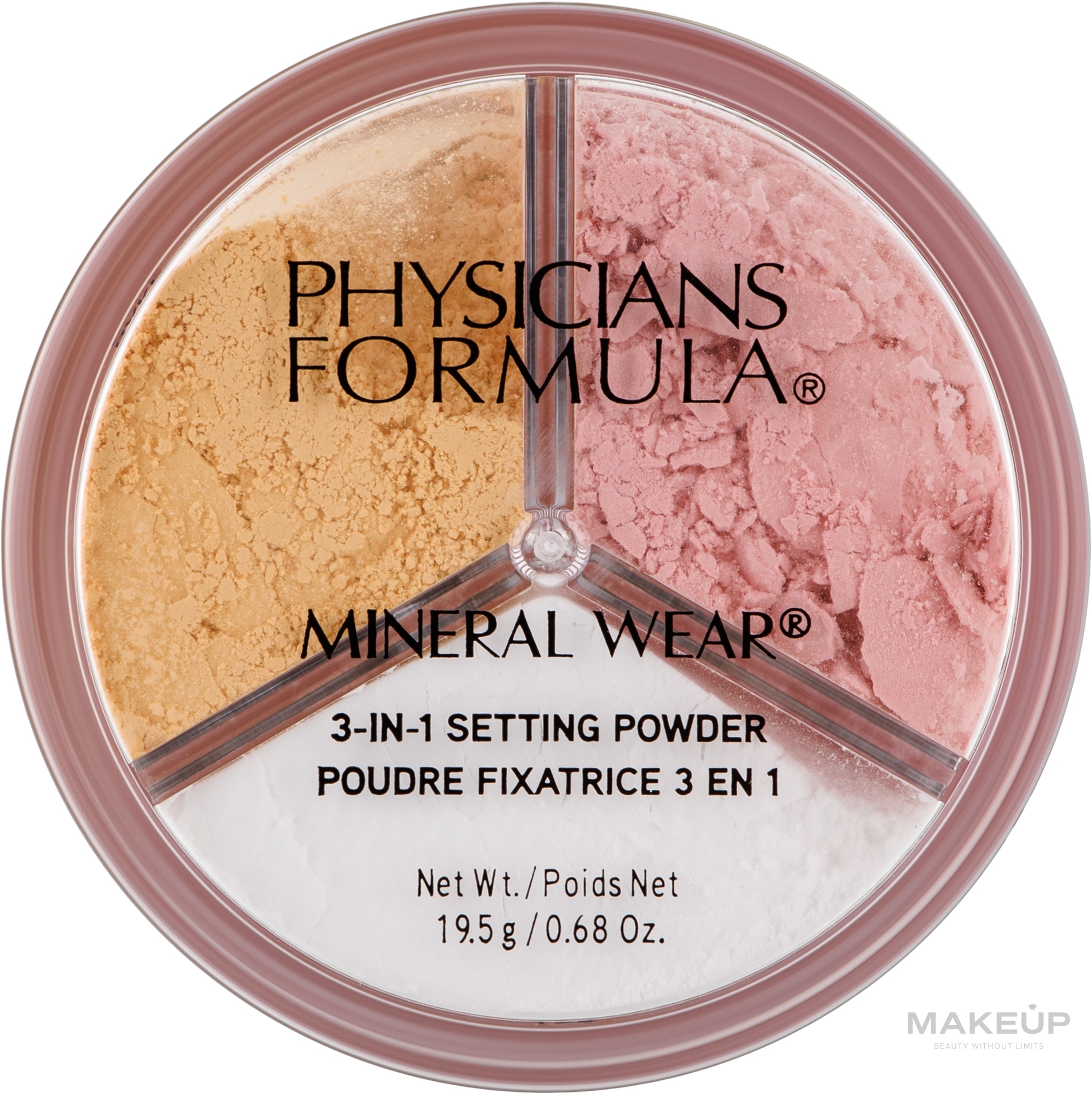 3in1 Fixierender Puder für das Gesicht - Physicians Formula Mineral Wear 3-In-1 Setting Powder — Bild 19.5 g