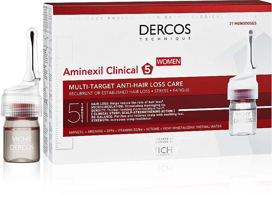 Behandlung gegen Haarausfall - Vichy Dercos Aminexil Clinical 5 — Bild N2