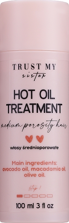 Haaröl mit Avocado, Macadamia- und Olivenöl - Trust My Sister Medium Porosity Hair Hot Oil Treatment — Bild N1