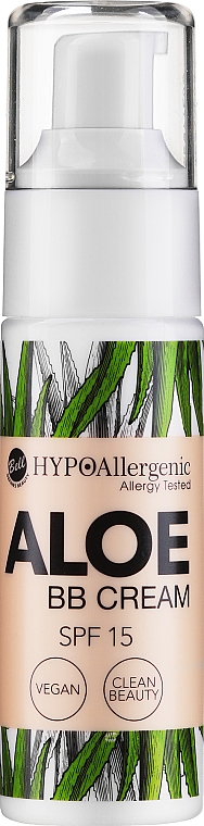 Hypoallergene flüssige BB Creme mit Aloe - Bell Hypo Allergenic Aloe BB Cream SPF15 — Bild N1