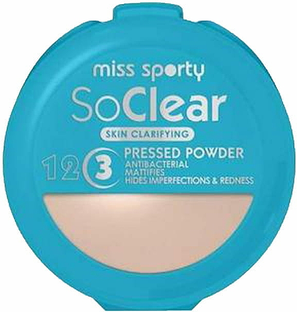 Gesichtspuder - Miss Sporty Pressed Powder So Clear 