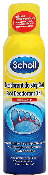 3in1 Fußdeospray - Scholl 3in1 Antiperspirant