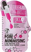 Feuchtigkeitsspendende Gesichtsmaske - W7 The Full Facial Pore Minimising 2 Step Treatment Sheet Face Mask Moisturiser — Bild N1