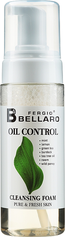 Reinigungsschaum mit Minze und Zitrone - Fergio Bellaro Oil Control Cleansing Foam — Bild N1