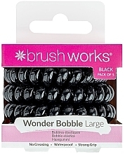 Haargummi 5 St. schwarz - Brushworks Wonder Bobble Large Black  — Bild N1
