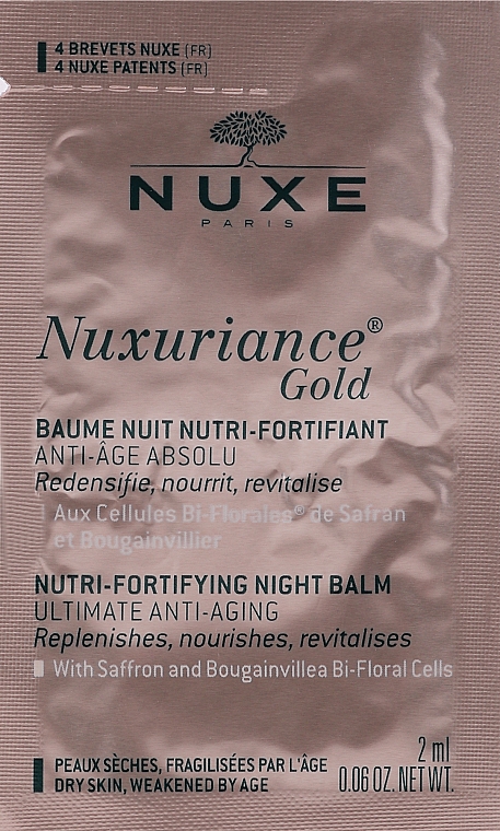 Nährender Nachtbalsam - Nuxe Nuxuriance Gold Nutri-Fortifying Night Balm (Probe)  — Bild N1