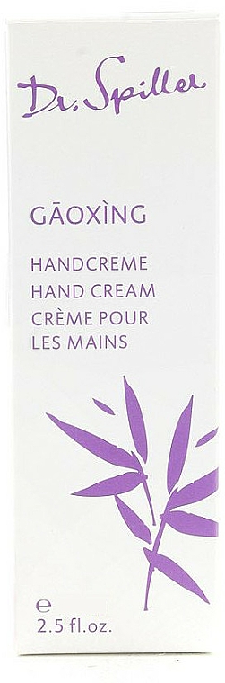 Regenerierende und feuchtigkeitsspendende Handcreme mit Vitamin E, Jasminöl und Litschiextrakt - Dr. Spiller Gaoxing Hand Cream — Bild N1