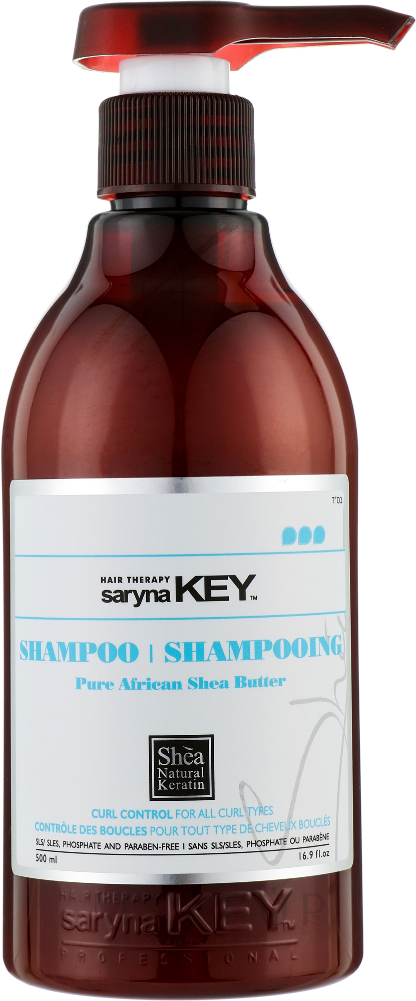 Shampoo mit Keratin - Saryna Key Pure African Shea Curl Control Shampoo — Bild 500 ml