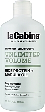 La Cabine Unlimited Volume Shampoo Rice Protein + Marula Oil - Volumenshampoo mit Reisproteinen und Marulaöl — Bild N1