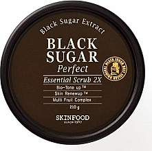 Gesichtspeeling mit schwarzem Zucker - SkinFood Black Sugar Perfect Essential Scrub 2X — Bild N3